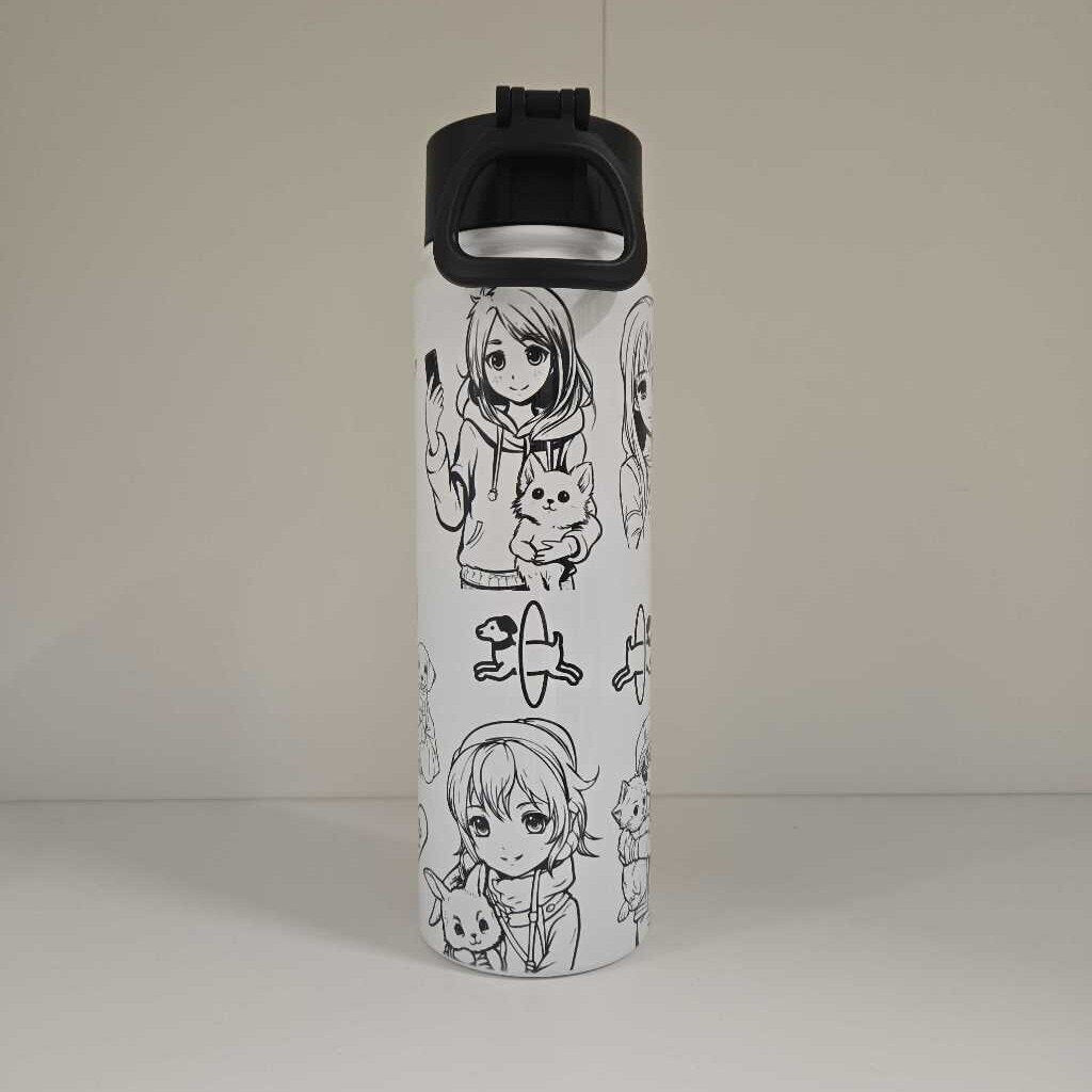 BOYS ANIME 22 OZ STAINLESS TUMBLER WITH HANDLE
