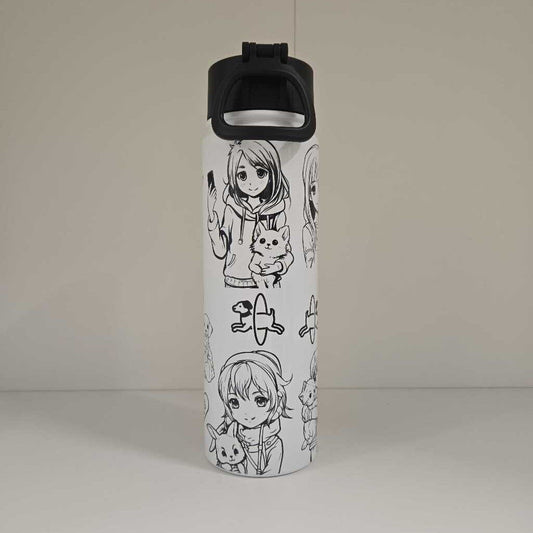 BOYS ANIME 22 OZ STAINLESS TUMBLER WITH HANDLE