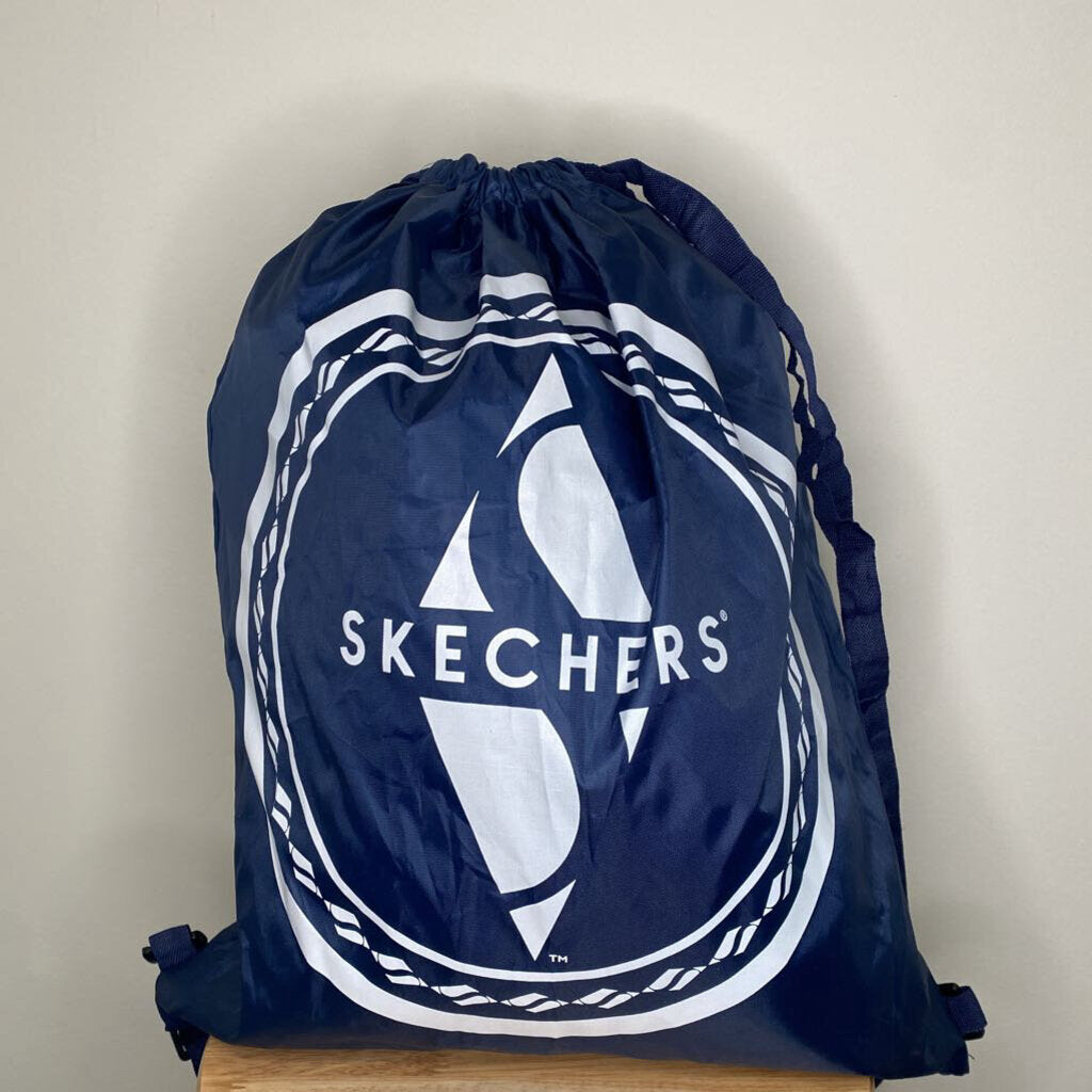 SKECHERS - NAVY DRAWSTRING GYM BAG