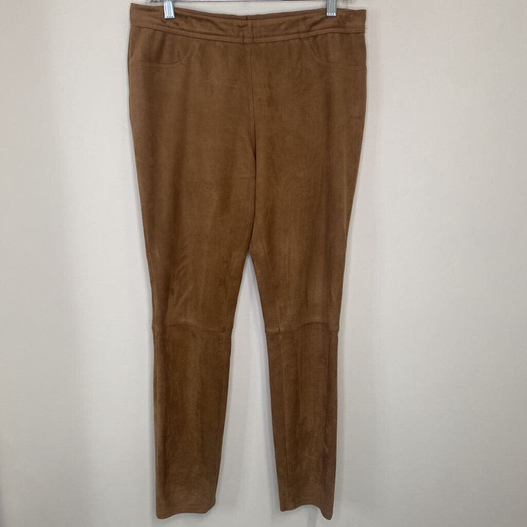 *AS IS* MAX STUDIO - TAN SUEDE-LIKE LEGGINGS