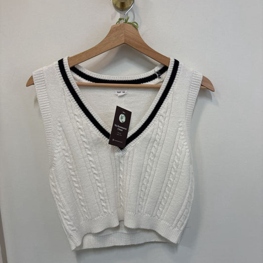 GARAGE WHITE KNIT VEST