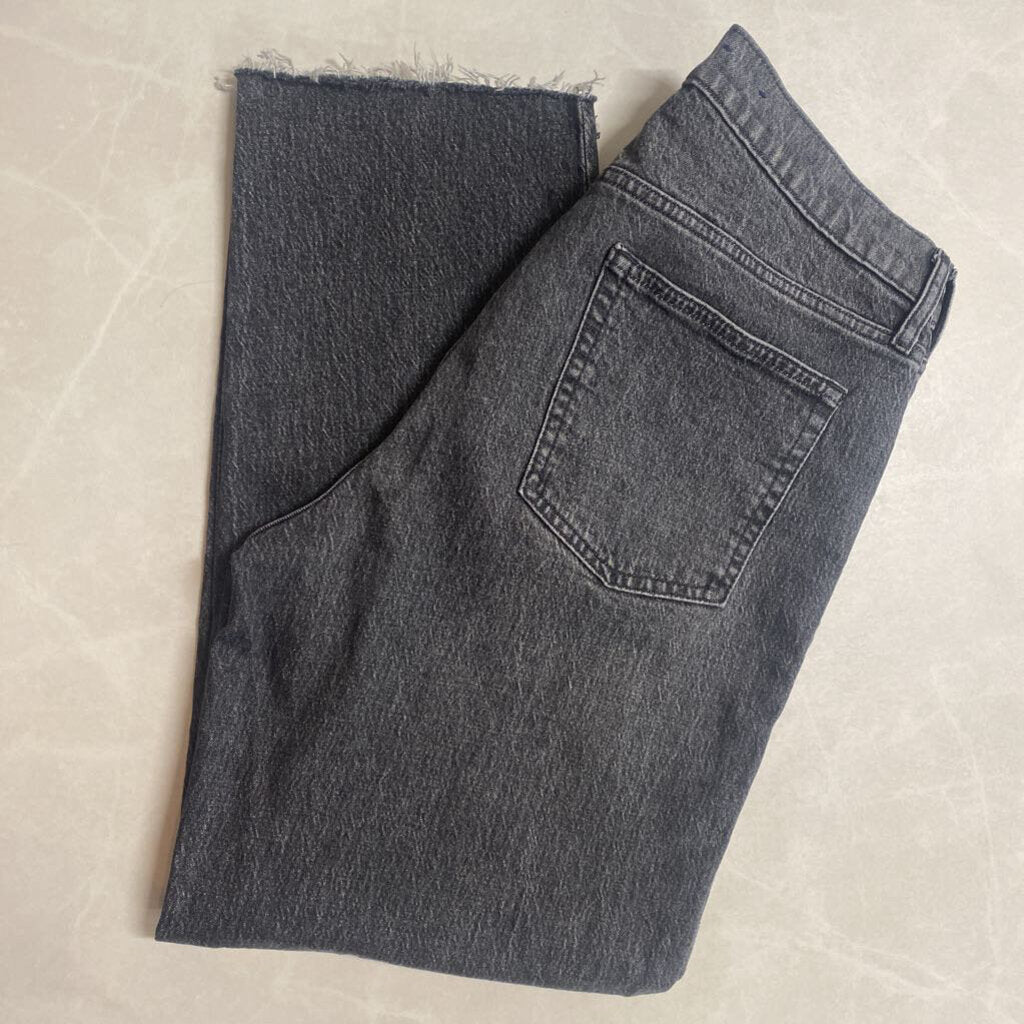 GAP - BLACK BUTTON-FLY DENIM JEANS