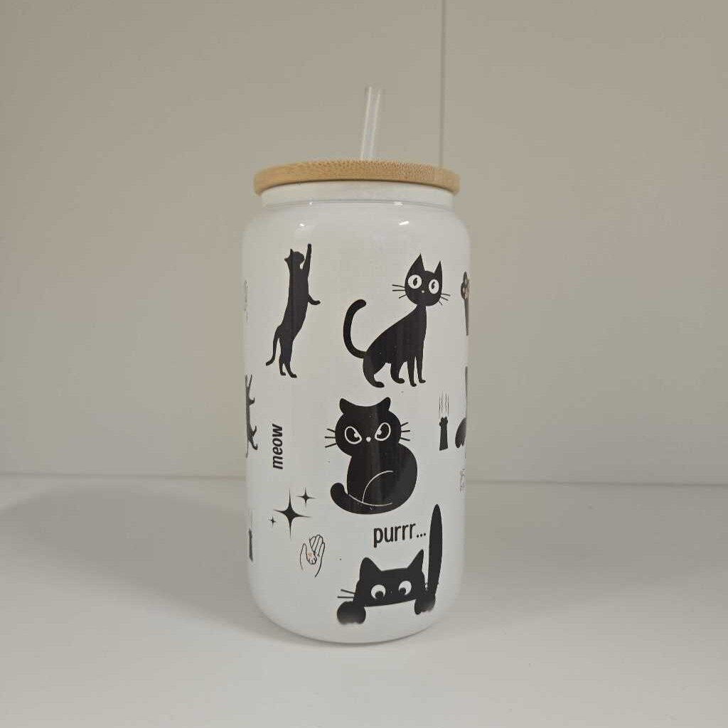 16 OZ CAT JUDGING SHIMMER TUMBLER
