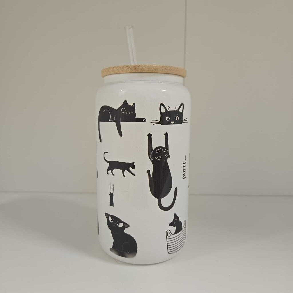 16 OZ CAT JUDGING SHIMMER TUMBLER