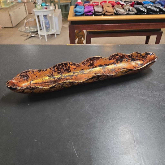COPPER & BLACK LONG DISH