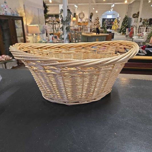 SMALL WOVEN LAUNDRY BASKET