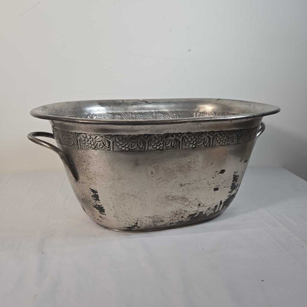 VTG POTTERY BARN PEWTER DRINK BUCKET