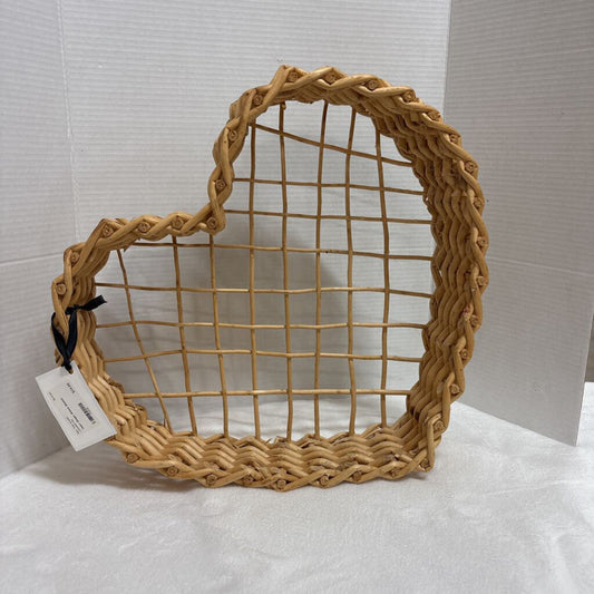 Heart Shape Wicker Basket