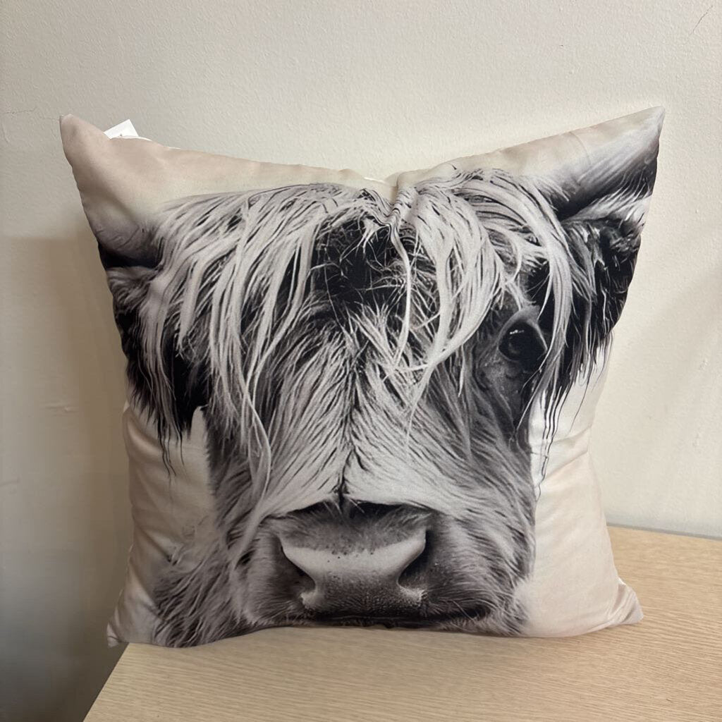 Highland Cow Decor Pillow