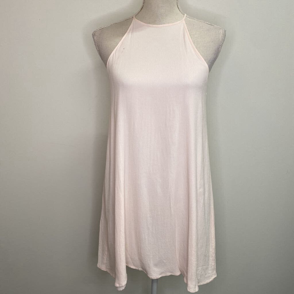 TALULA - PASTEL PINK HALTER MINI DRESS