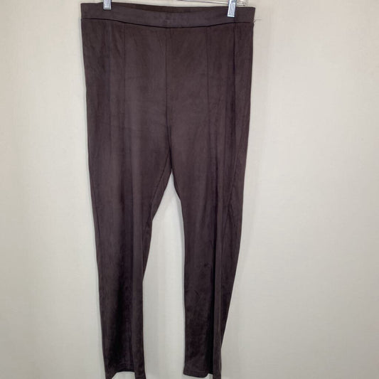 SHEENA'S - GREY VEGAN SUEDE LEGGINGS