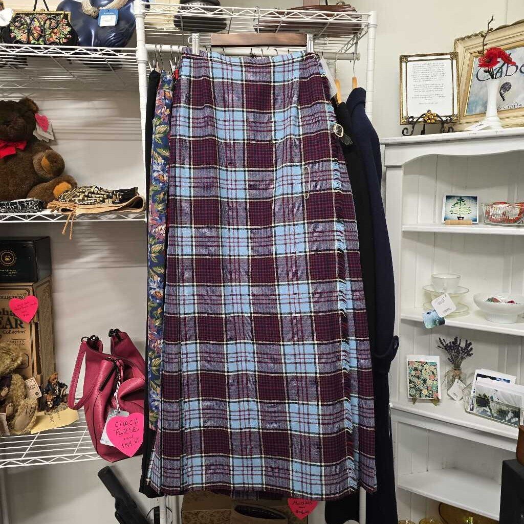 Vintage GLENGARY SCOTLAND Wool Royal Canadian Air Force Kilt/Skirt