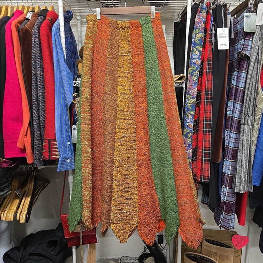 Vintage AU TERRIOR QUEBEC Hand Loomed Skirt