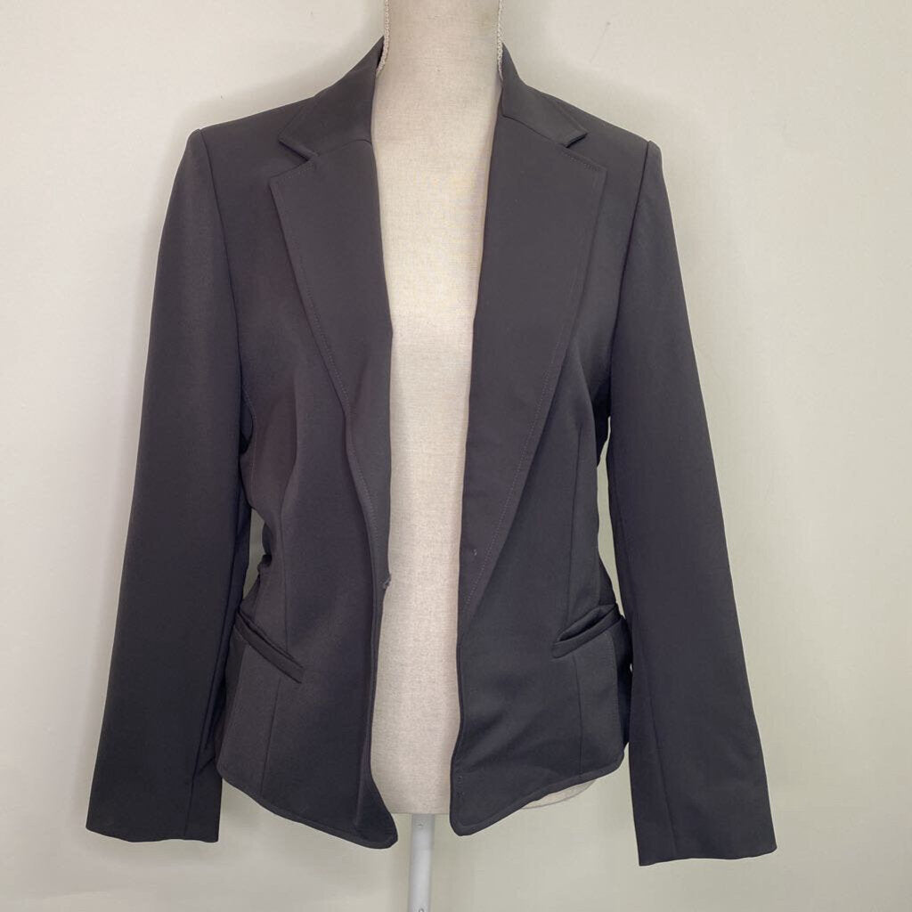 FREDA'S - GREY BLAZER W/ RUCHED SIDES