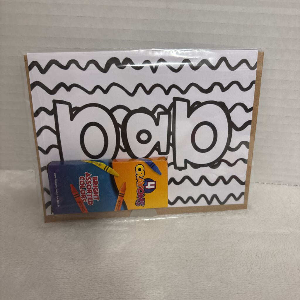 Card - colour me - DAD