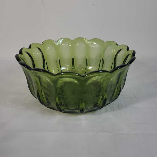 ANCHOR HOCKING AVOCADO GREEN SALAD BOWL