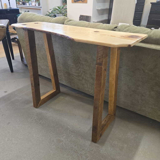 NEWLY MADE LIVE EDGE SOFA/HALL TABLE