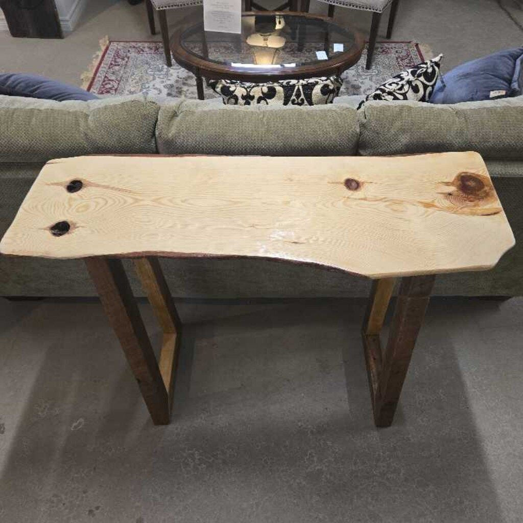 NEWLY MADE LIVE EDGE SOFA/HALL TABLE