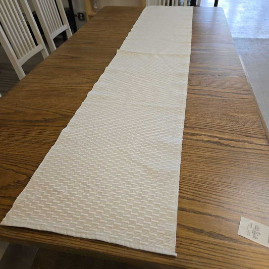 16" X 90" CREAM RUNNER
