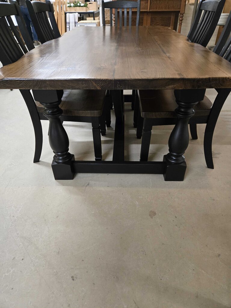 NEWLY REFINISHED TABLE W/ 6 CHAIRS