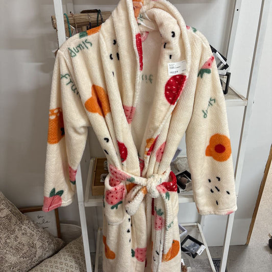 BATHROBE FLOWER/STRAWBERRY