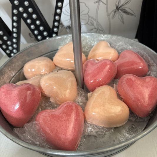 HEART SHAPED BATH BOMBS