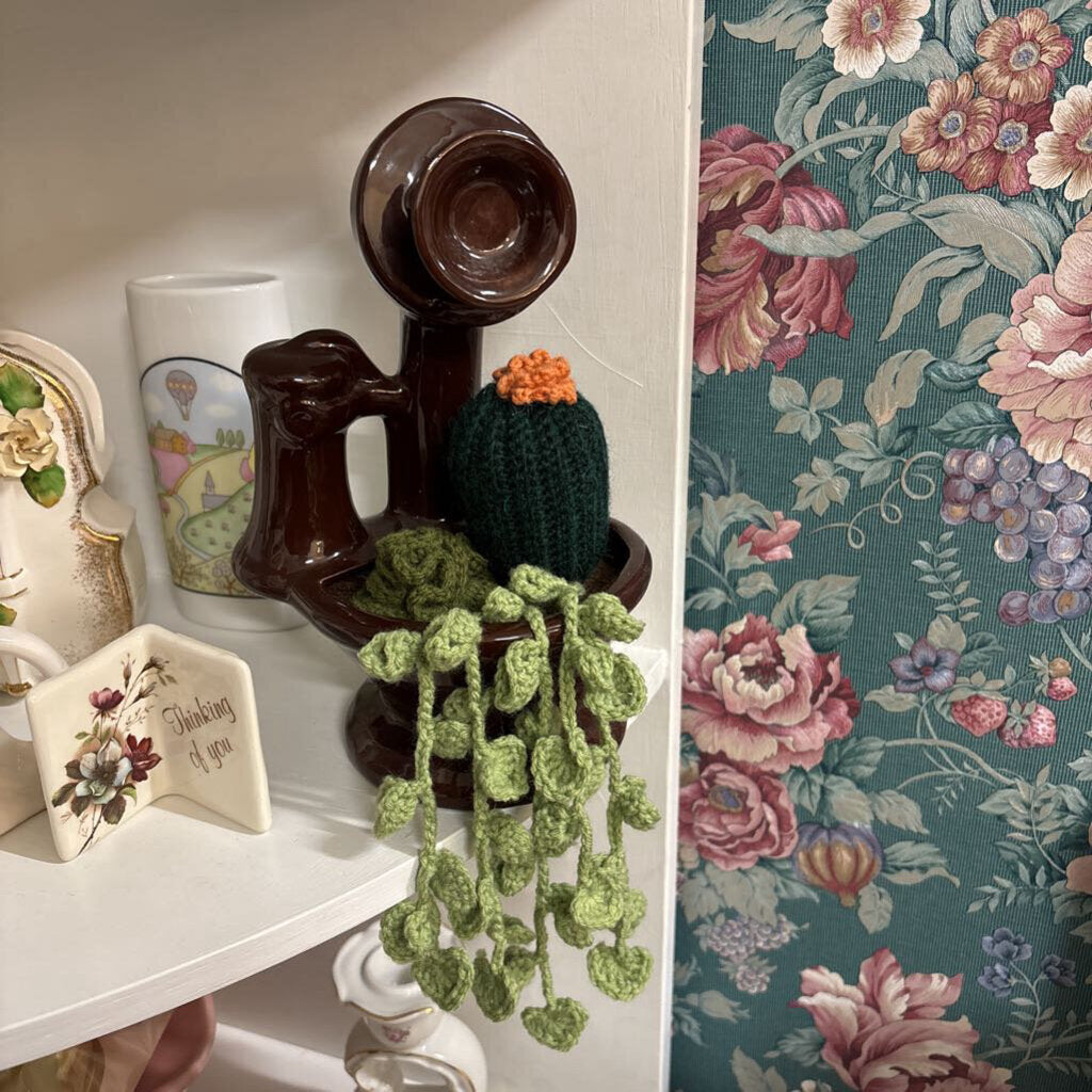 Crochet Succent Planter - Telephone