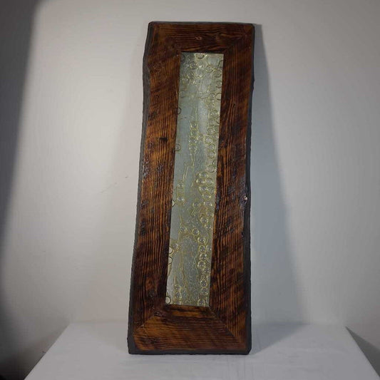 FRAMED BUBBLE/CRACKLE GLASS