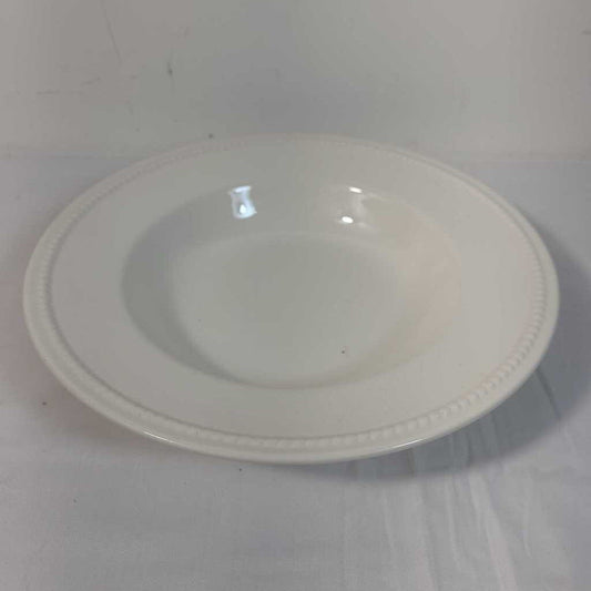 IVORY SOUP BOWL W/BEADED EDGE