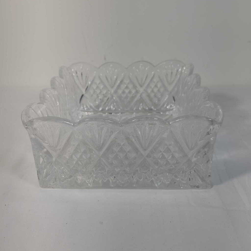 SQ GLASS DISH