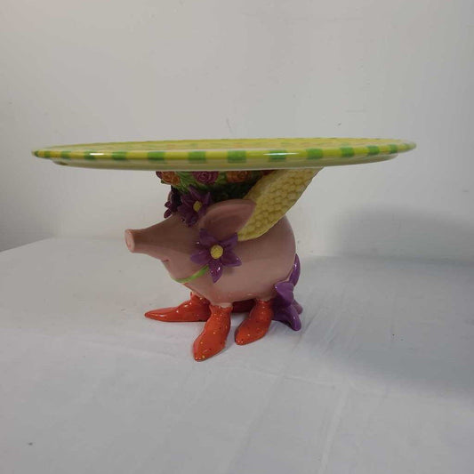 PATIENCE BREWSTER ROSE LOVES CAKE PLATE