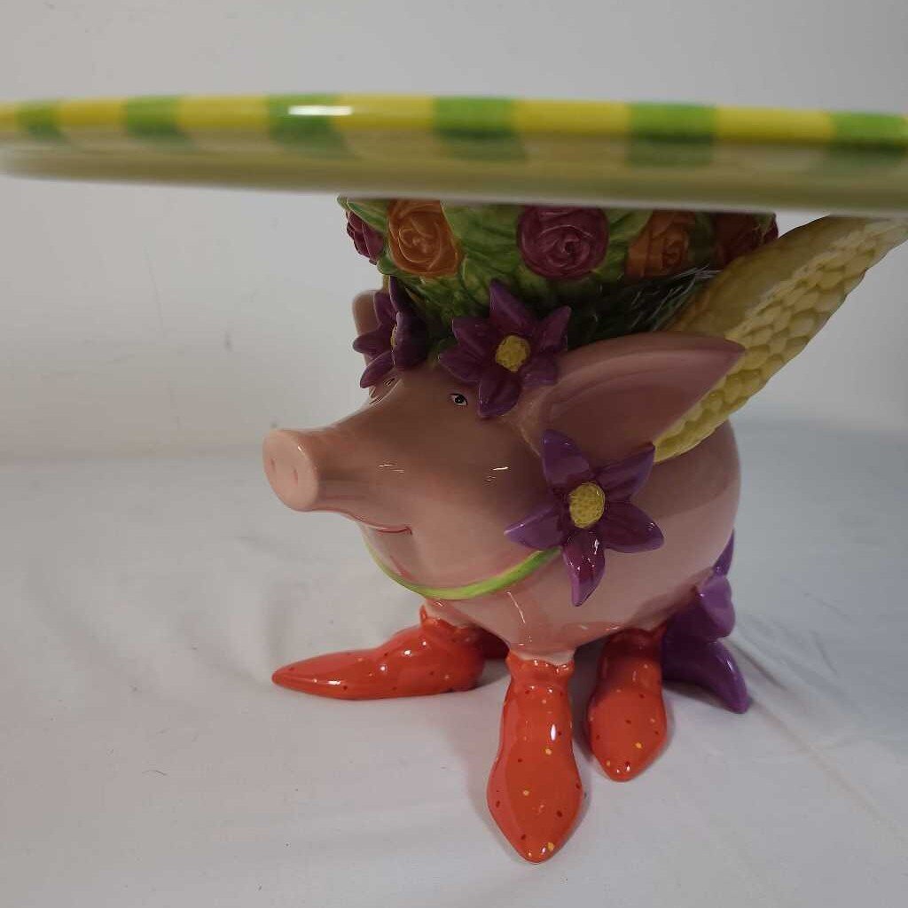 PATIENCE BREWSTER ROSE LOVES CAKE PLATE