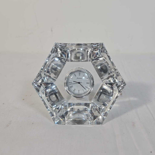 BACCART MALMAISON ABYSSE CRYSTAL CLOCK