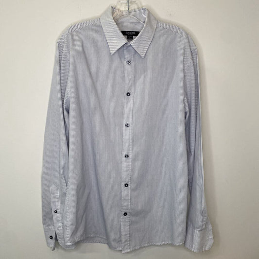 MEN'S STRIPED COTTON DRESS SHIRT