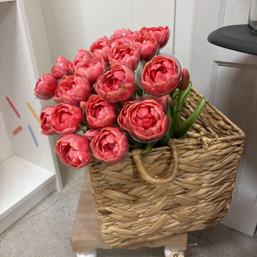 18" Fresh Touch Rose Double Peony Tulip Bundle