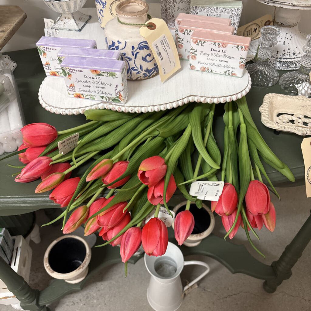 16" Fresh Touch Dynasty Rose Tulip Bundle