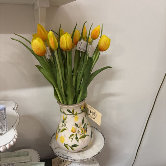 16" Fresh Touch Dynasty Yellow Tulip Bundle