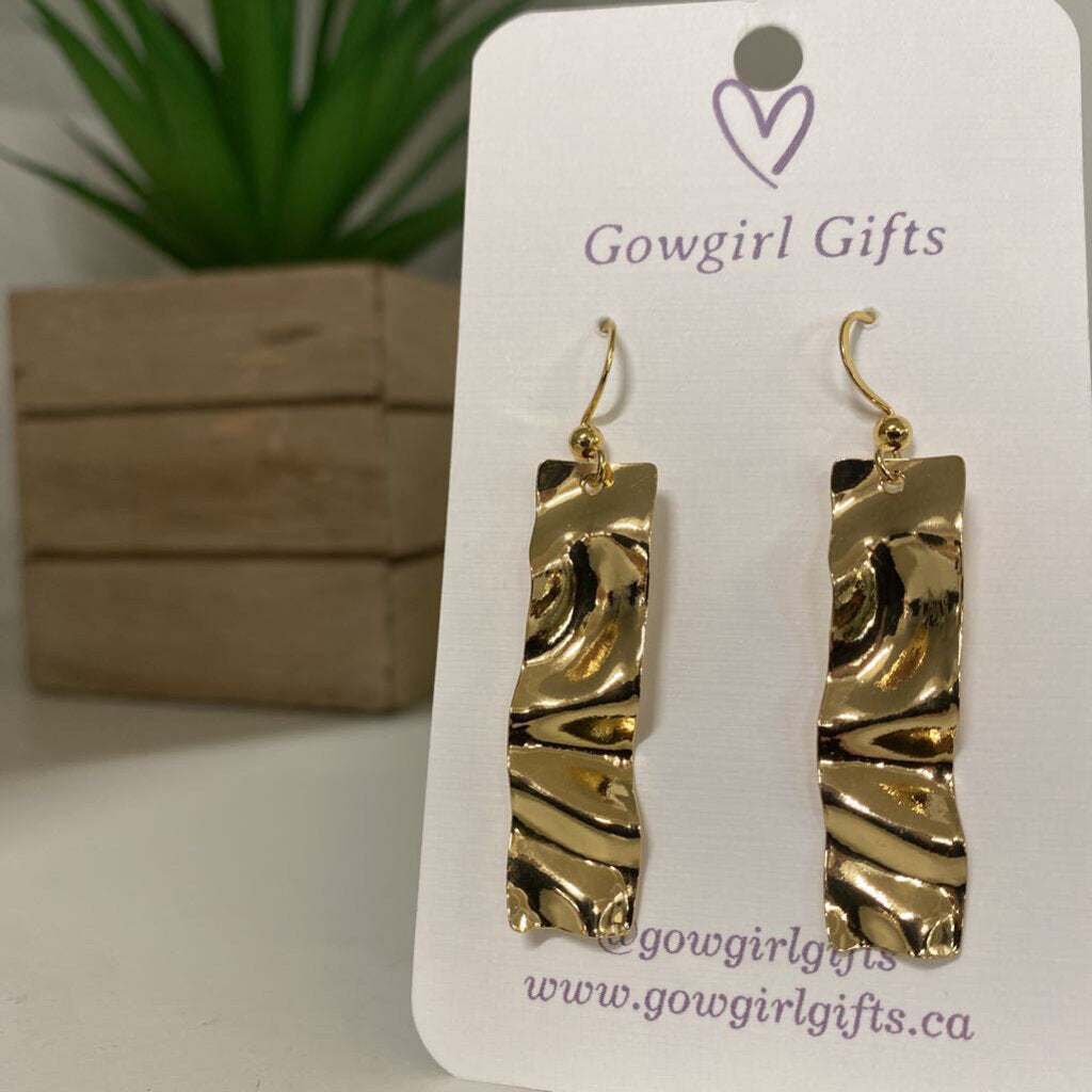 Earrings - Wavy Rectangles