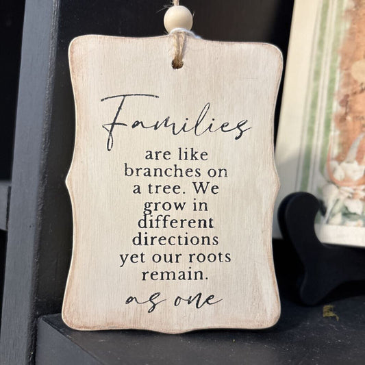 Rectangular Painted Families Shelf Sitter