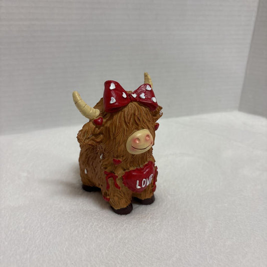Highland Cow Valentines Friends-2pc