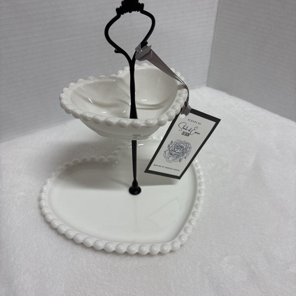 2tier Heart Tray