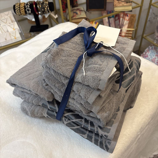 11 PIECE TOWEL SET GREY