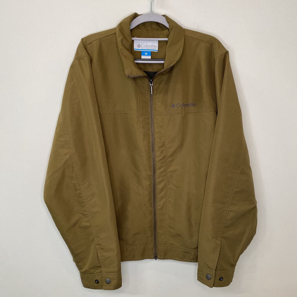 COLUMBIA - KHAKI ZIP-UP WINDBREAKER