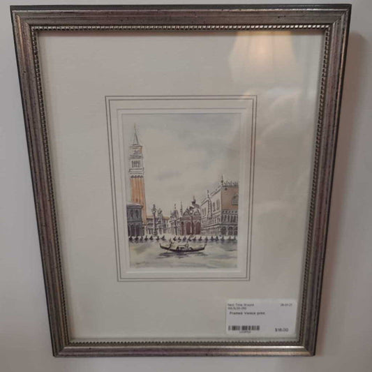 Framed Venice print