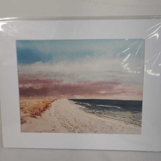 BEACH SUNSET~WATERCOLOUR