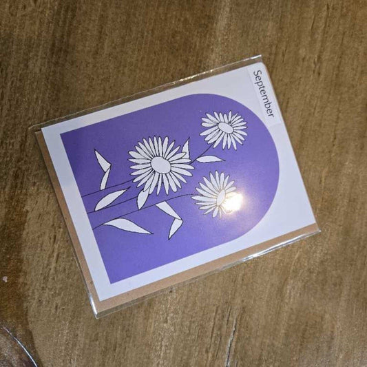 Card - Birth month flower - September