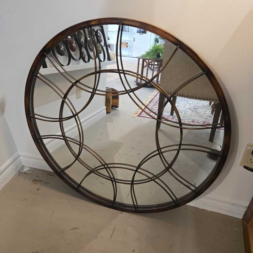 ROUND COPPER MIRROR