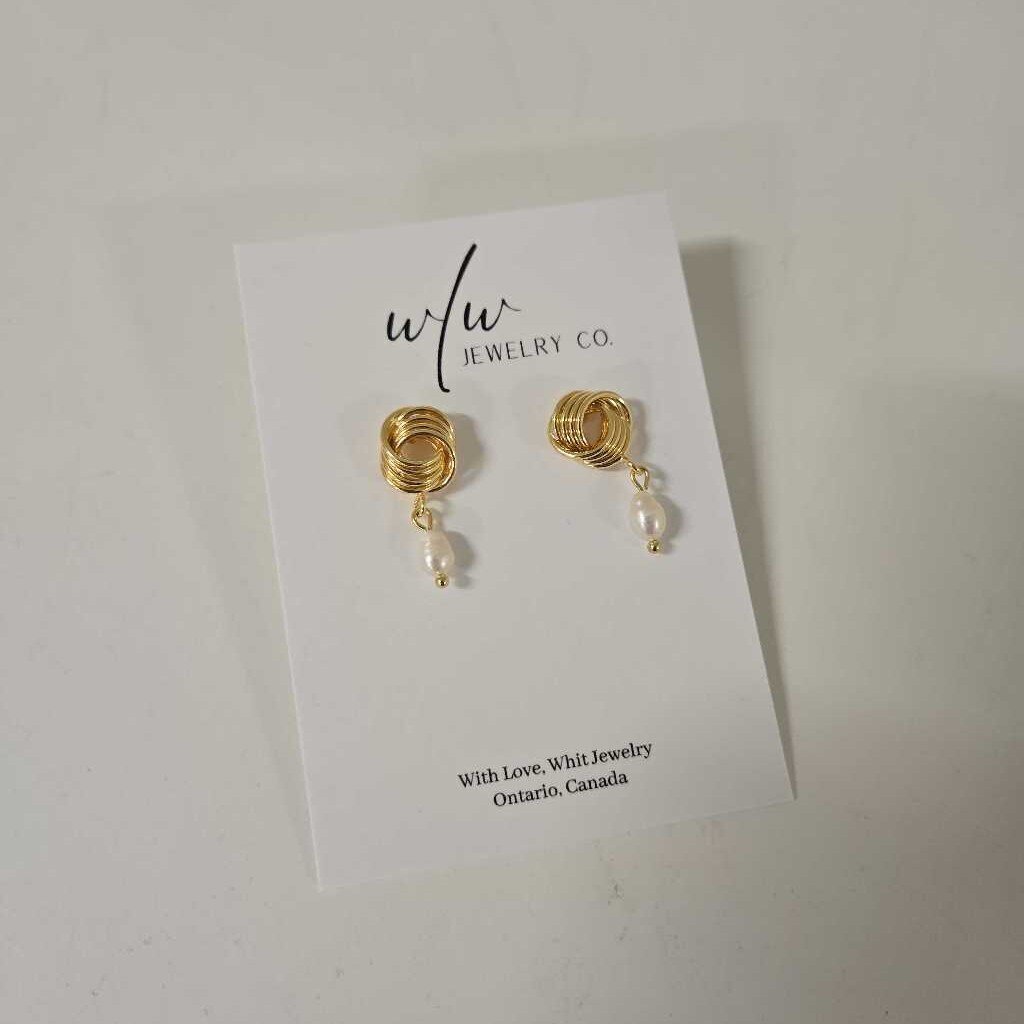 KNOT & PEARL EARRING