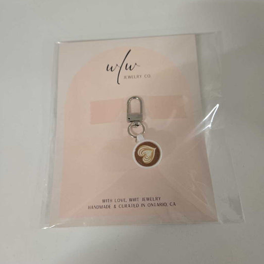 LATTE KEYCHAIN - WHITE