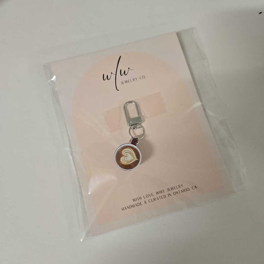 LATTE KEYCHAIN - BROWN